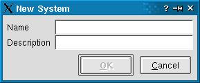 The system entry dialog